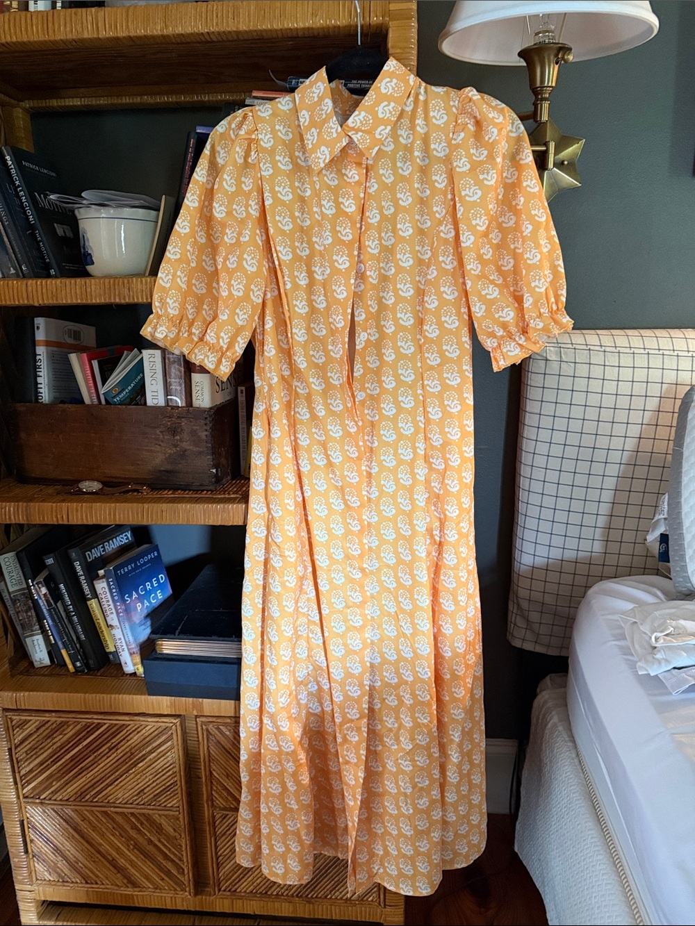 Sunshine Paisley Collared Maxi Dress